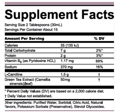 Nutriplus L-Carnitine Apple & Peach