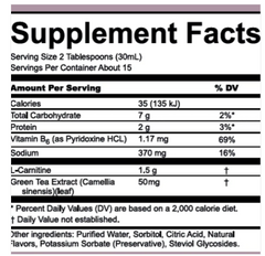 Nutriplus L-Carnitine Apple & Peach