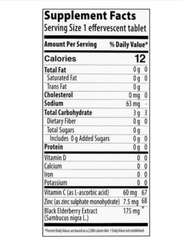 Nutriplus Sambucus Effervescent Tablets